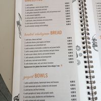 Menu at Art Cafe Bar in Bled