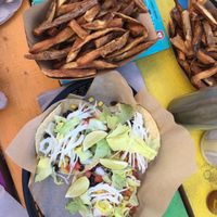 Tacos 12$  at La Kabane du Panache in Laniel