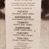 The tasting menu at Land in Birmingham