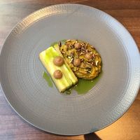 Potato and swede terrine with pease pudding and tamarind at Land in Birmingham