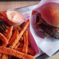 Vegan burger at Naughty Brgr in Helsinki