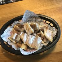 vegan cinnamon bites  at Pizza Hut  in Cambridge