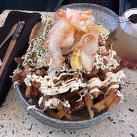 Kimchi fries  at Umami Ramen & Izakaya in Montreal