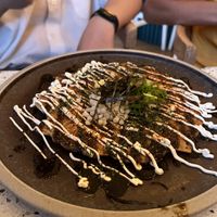 Okinomiyaki  at Umami Ramen & Izakaya in Montreal