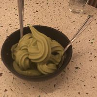 Matcha ice cream at Umami Ramen & Izakaya in Montreal