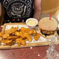 Veggie burger at Hors Categorie in Girona