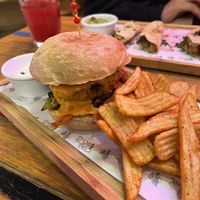 Vegan burger  at Hors Categorie in Girona