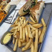 Burritos with seitan and mango curry sauce   at Hors Categorie in Girona