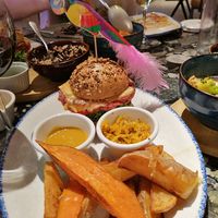 Veggie burger at Hors Categorie in Girona