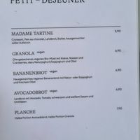 Menu 2 at Madame Tartine in Cologne