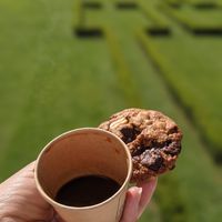 Vegan cookie + espresso at Milkees in Lisbon