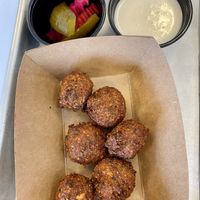 Falafels  at Nabati Vegan Mediterranean in Oklahoma City