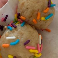 Vanilla cake balls  at Nabati Vegan Mediterranean in Oklahoma City