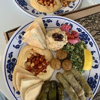 Sampler platter  at Nabati Vegan Mediterranean in Oklahoma City