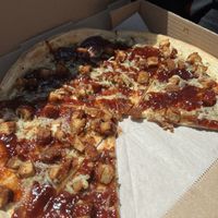 BBQ pizza was really good  at Nabati Vegan Mediterranean in Oklahoma City