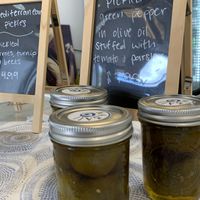 Canned goods 🧿🌱 at Nabati Vegan Mediterranean in Oklahoma City