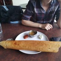 Look at the size of that dosa! at Dosa & Curry in Vancouver