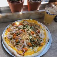 Pizza  at Vapiano in Santiago