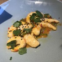 Vegan shrimp at RoseHip Bistro - Pylimo in Vilnius