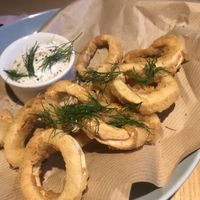 Vegan squid at RoseHip Bistro - Pylimo in Vilnius