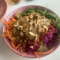 Tofu quinoa bowl at RoseHip Bistro - Pylimo in Vilnius