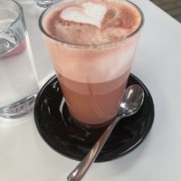 Delicious latte  at RoseHip Bistro - Pylimo in Vilnius