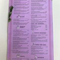 English menu  at RoseHip Bistro - Pylimo in Vilnius