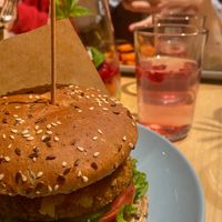 Cheese Stake Burger with Bacon at RoseHip Bistro - Pylimo in Vilnius