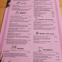 Menu at RoseHip Bistro - Pylimo in Vilnius