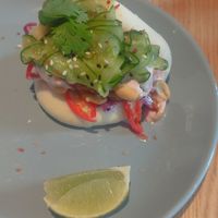 Tempeh Bao bun at RoseHip Bistro - Pylimo in Vilnius