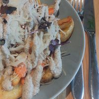 Loaded Jackfruit wedges at RoseHip Bistro - Pylimo in Vilnius