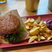 Soy Mince Burger - Rosehip Bistro, Vilnius  at RoseHip Bistro - Pylimo in Vilnius