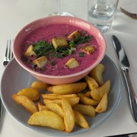 Beetroot soup at RoseHip Bistro - Pylimo in Vilnius
