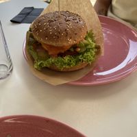 Beyond burger Mexican (non vegan friend thought it tasted like meat)  at RoseHip Bistro - Pylimo in Vilnius