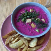 Beet root soup 😍  at RoseHip Bistro - Pylimo in Vilnius