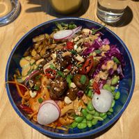 teriyaki tempeh buddha bowl  at RoseHip Bistro - Pylimo in Vilnius