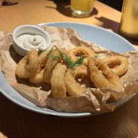 Vegan „calamari“ rings  at RoseHip Bistro - Pylimo in Vilnius