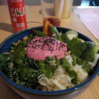 Pinks Hummus Bowl at RoseHip Bistro - Pylimo in Vilnius