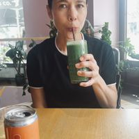 green smootie  at RoseHip Bistro - Pylimo in Vilnius