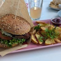 Tofu Burger at RoseHip Bistro - Pylimo in Vilnius