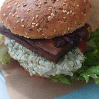 Tofu burger at RoseHip Bistro - Pylimo in Vilnius