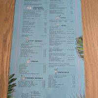 Drinks menu at RoseHip Bistro - Pylimo in Vilnius