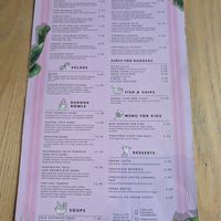 Food menu at RoseHip Bistro - Pylimo in Vilnius