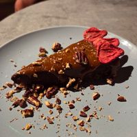 Chocolate tart at RoseHip Bistro - Pylimo in Vilnius