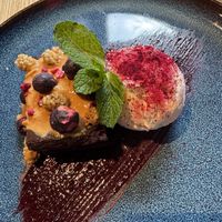 Brownie with Ice Cream  at RoseHip Bistro - Pylimo in Vilnius