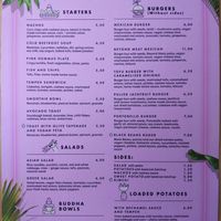 Menu with options only available in this branch at RoseHip Bistro - Pylimo in Vilnius