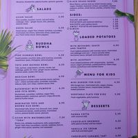 Menu with options only available in this branch at RoseHip Bistro - Pylimo in Vilnius