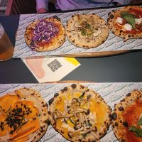 vegan pizza for me, vegetarian for my boyfriend at Pico Pizza - Nørrebro in Copenhagen