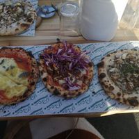 Three vegan pizzas at Pico Pizza - Nørrebro in Copenhagen