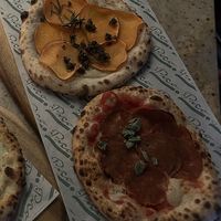 sweet potato “bacon” and vegan pepperoni   at Pico Pizza - Nørrebro in Copenhagen